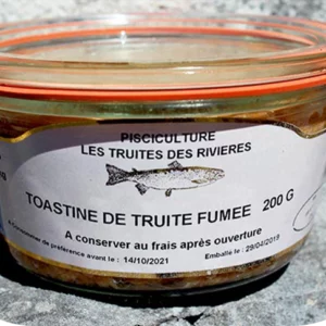 Toastine de truite fumée