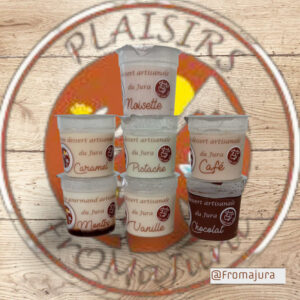 plaisirs FromaJura, crème dessert et flan